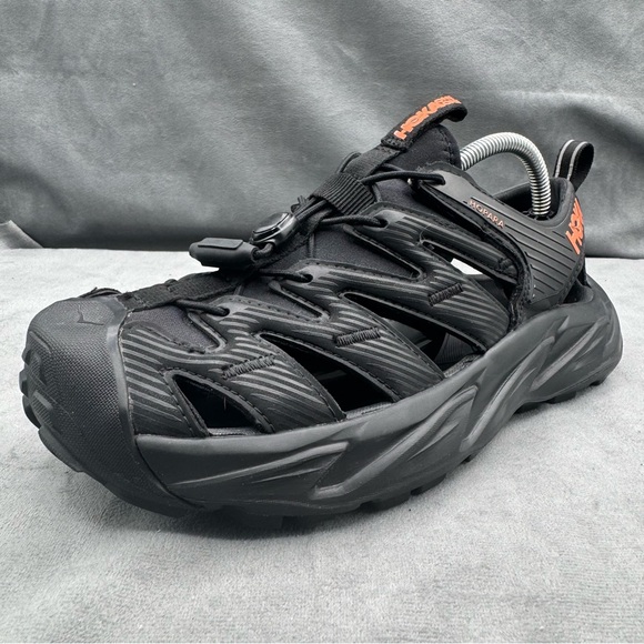 Hoka One One Hopara Hiking Sandals Black/Fusion Coral Women’s Size 7 - Picture 5 of 14